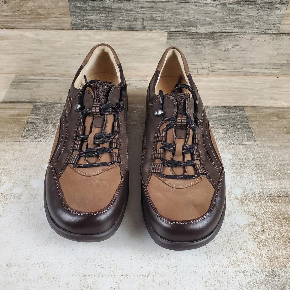 Waldlaufer Dynamic Womens Walking Shoes Sz 7 (UK 5) Brown Leather Lace-Up